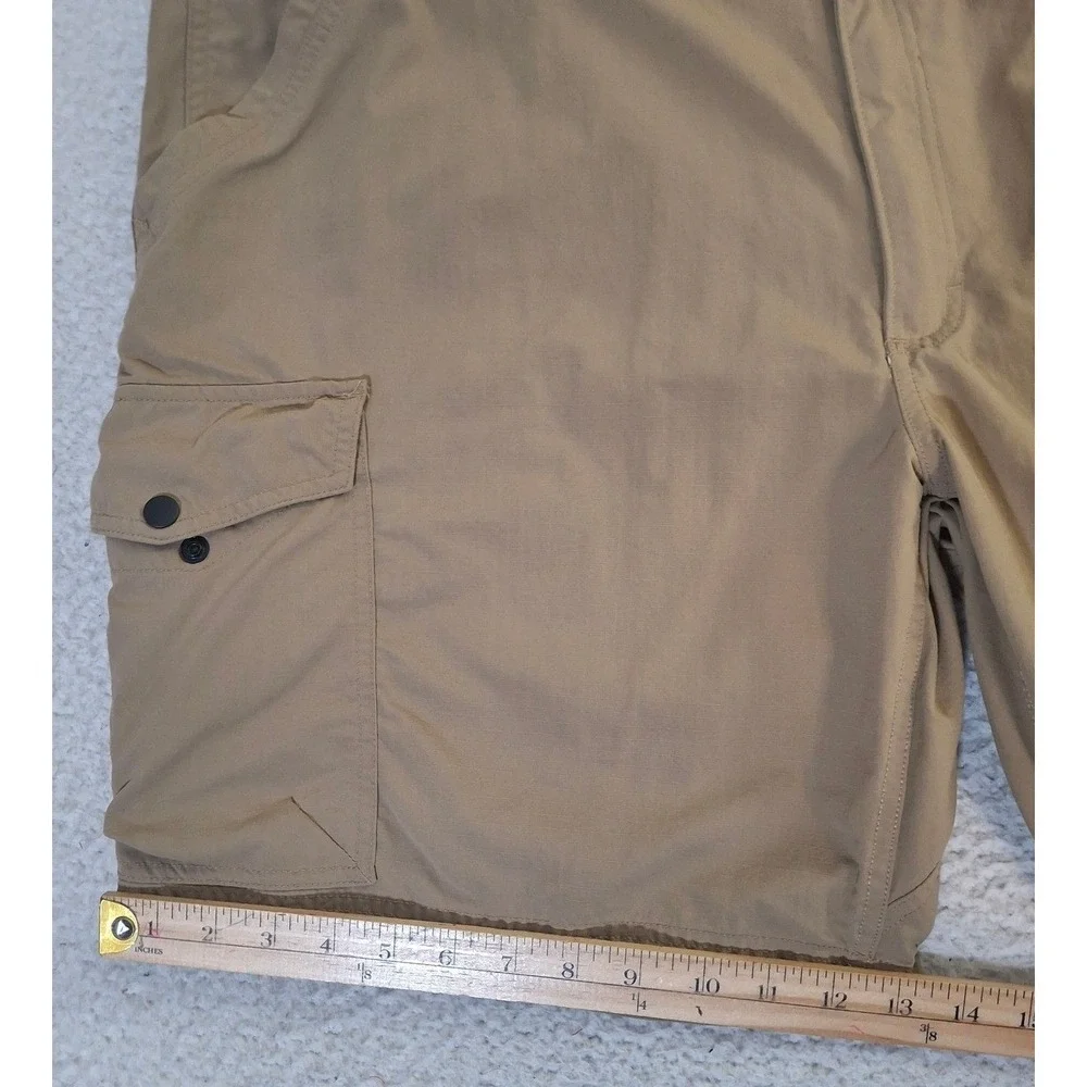 Duluth Trading Co Men's 48* Dry on the Fly Cargo Shorts‎ Khaki Nylon Hiking 9in